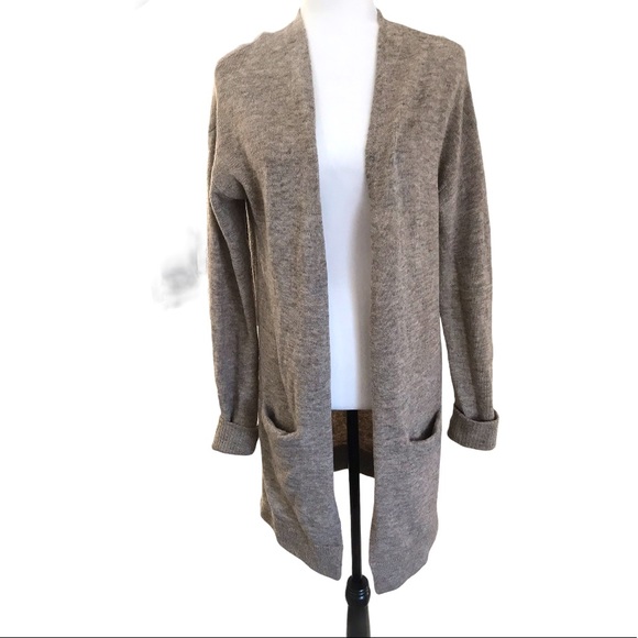 Wilfred Free Tan Alpaca/Wool Blend Cardigan SzXXS